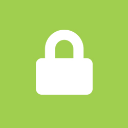 computer monitor with shield background